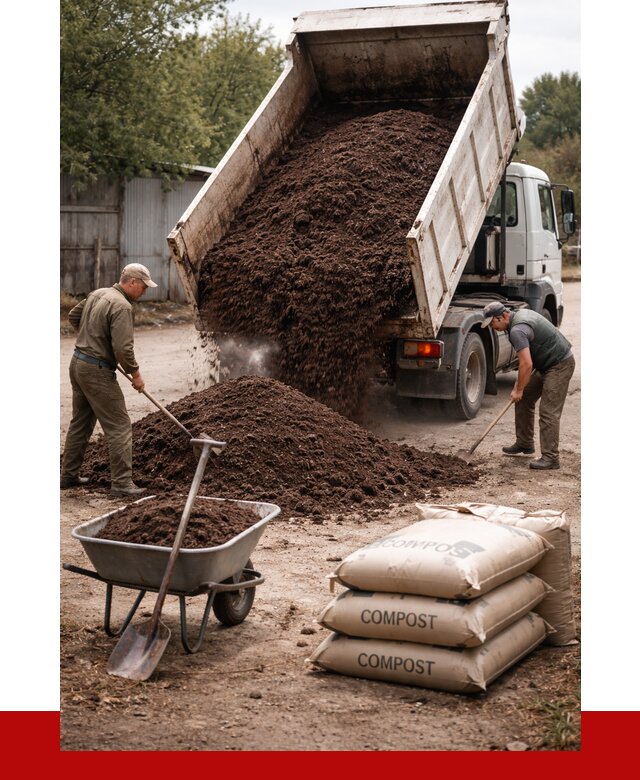 Купить компост в Ирбите от 4617 р. за куб с доставкой | ПРОНЕРУДРбт