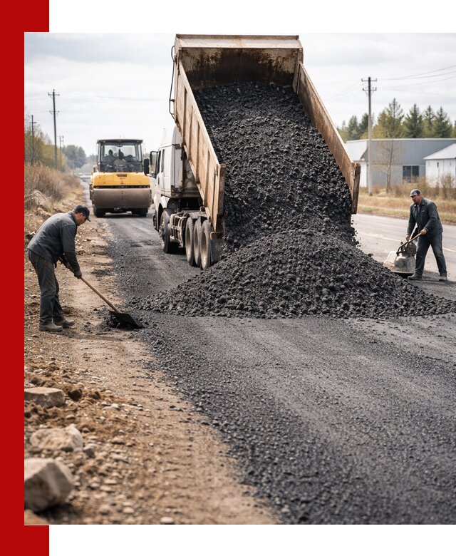 Асфальтовая крошка для дорог в Ирбите — поставка и доставка