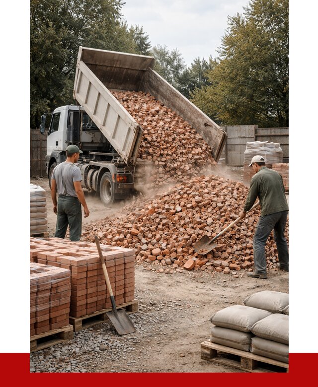 Бой кирпича в Ирбите с доставкой от 4617 руб/куб | ПРОНЕРУДРбт