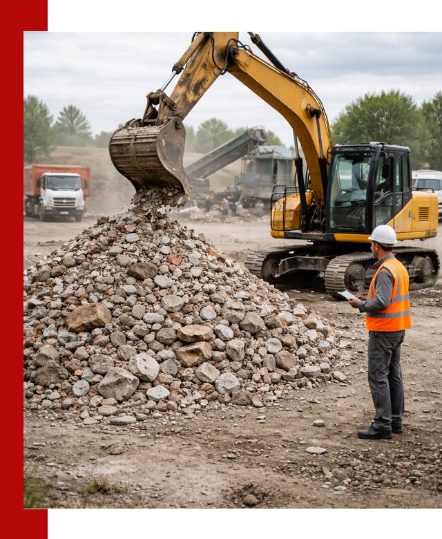 Доставка и вывоз строительного боя в Ирбите