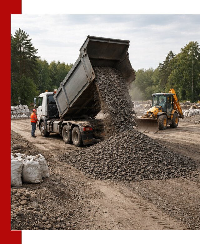 Доставка дробленого асфальта в Ирбите для дорожных работ