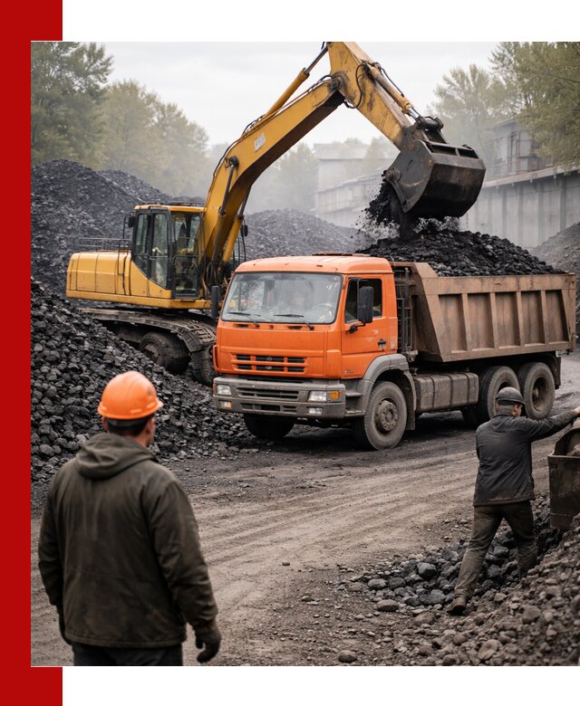 Доставка угля автотранспортом в Ирбите быстро и выгодно