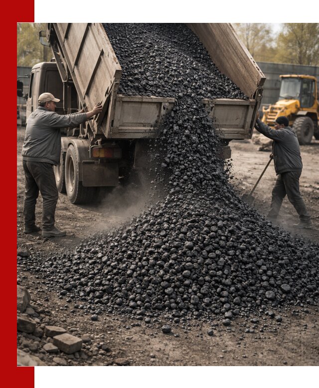 Доставка угля семечка самосвалами в Ирбите