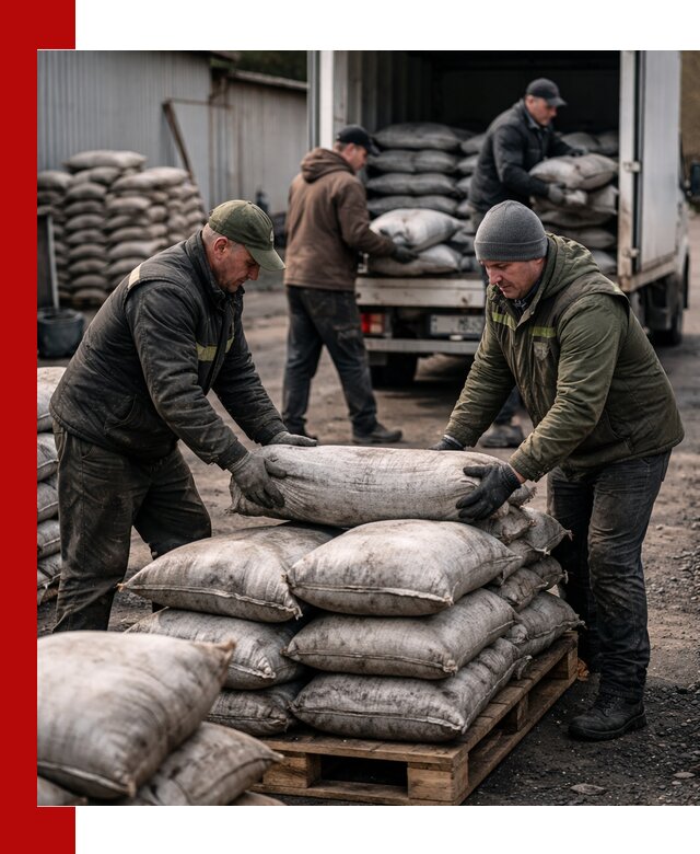 Доставка угля в мешках по выгодным ценам в Ирбите