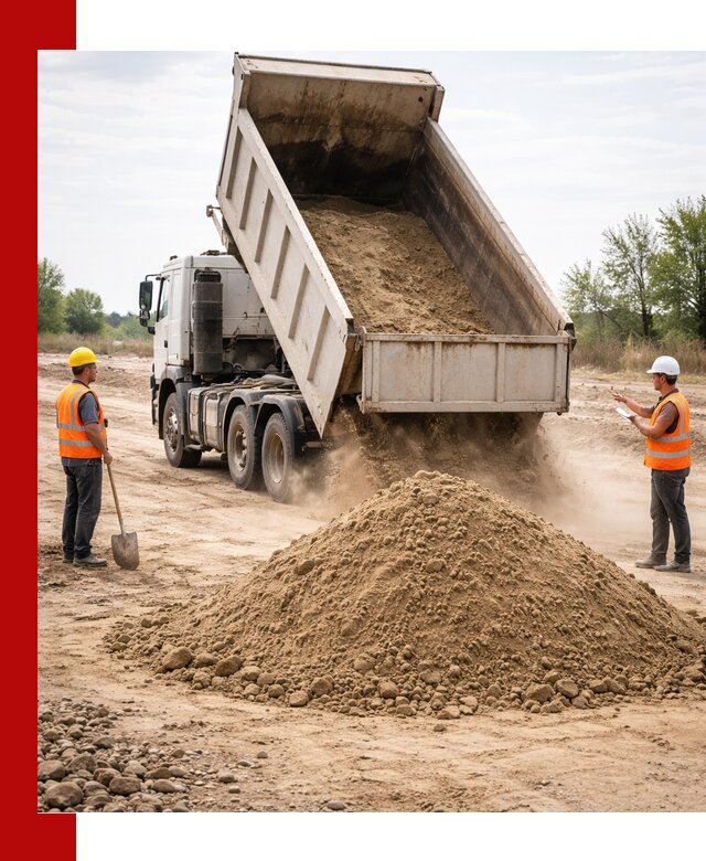 Доставка самосвалом 15 кубов в Ирбите за город и по городу