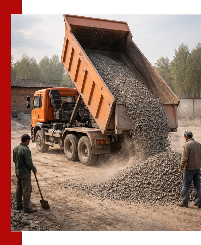 Доставка самосвалом 20 м3 в Ирбите быстро и надежно