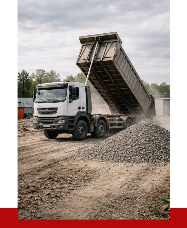 Доставка самосвалом 40 кубов в Ирбите от 9894 р. | ПРОНЕРУДРбт