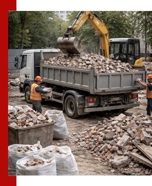 Вывоз строительного мусора в Ирбите с самосвалами и контейнерами