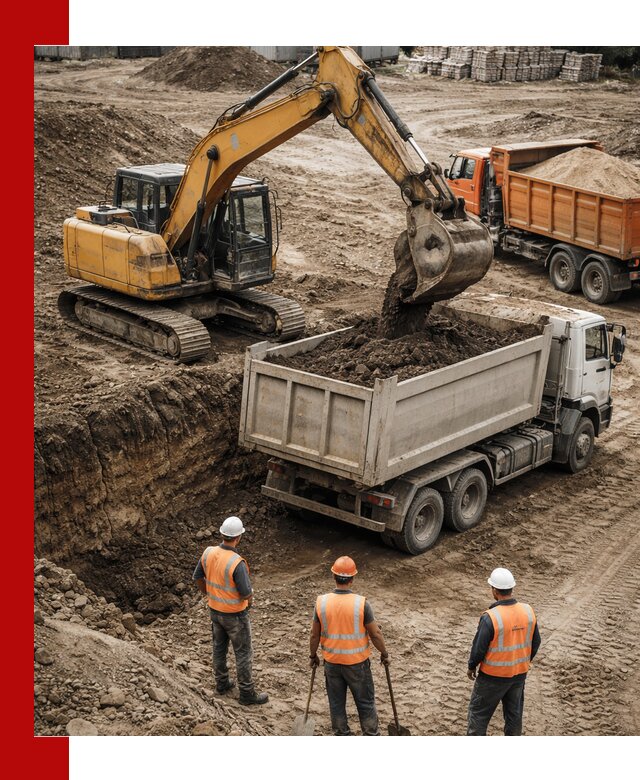 Разработка грунта для строительства и благоустройства в Ирбите