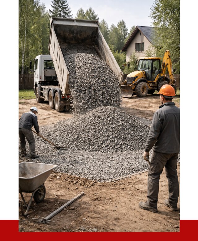 Отсыпка участка щебнем в Ирбите от 7145 р. ПРОНЕРУДРбт